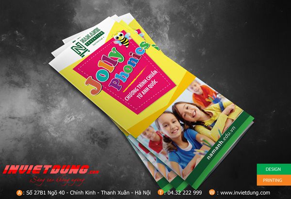 Tờ rơi trung tâm ngoại ngữ, Mẫu quảng cáo trung tâm ngoại ngữ đẹp